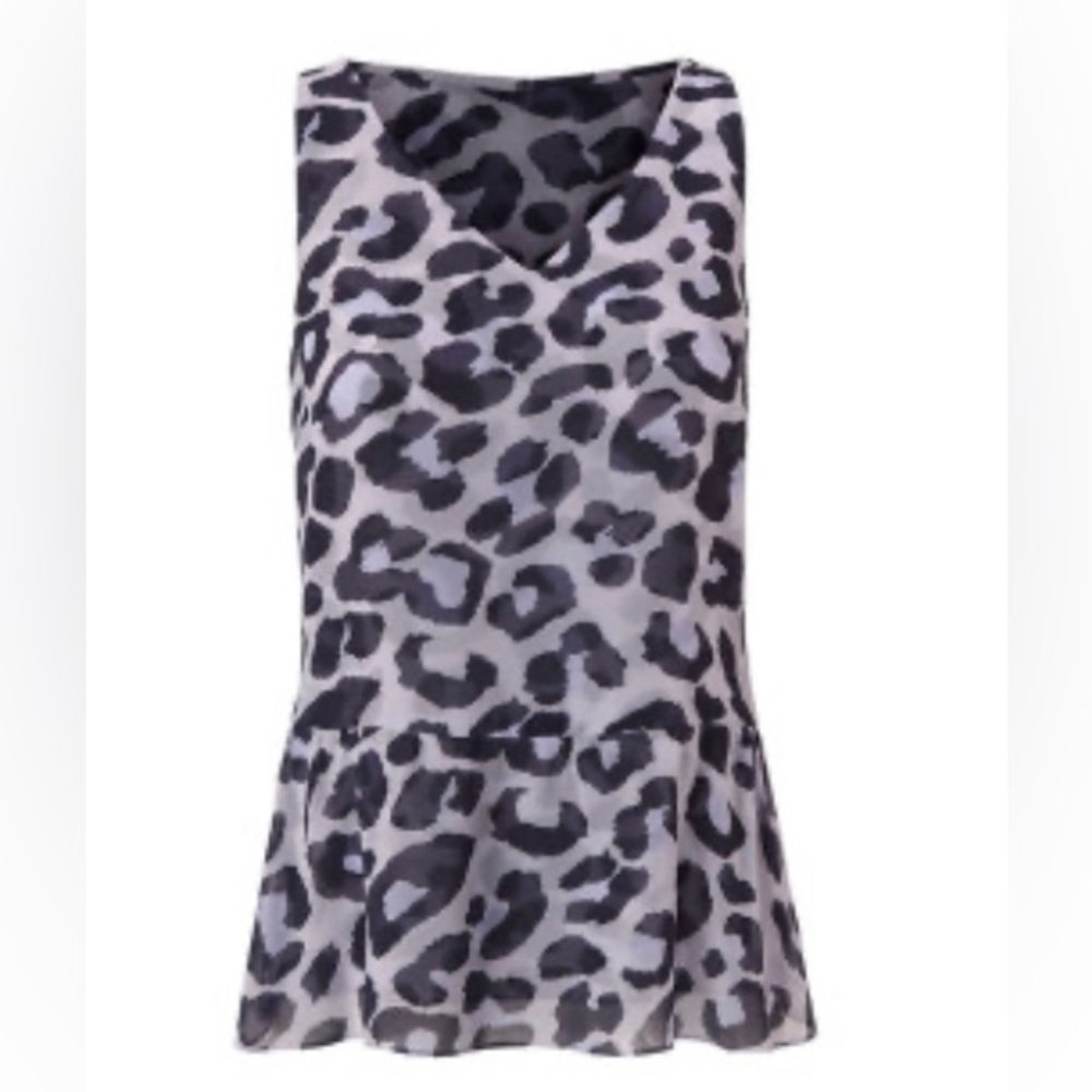 Cabi feline blouse, navy, size large worn once